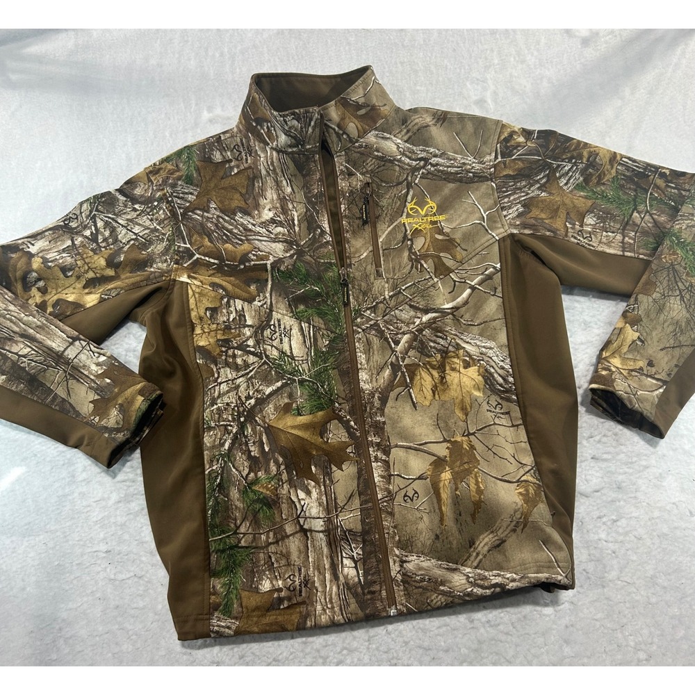Realtree Xtra Camo Scent-Factor Softshell Hunting Jacket Mens Large SS1045 Brown